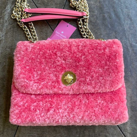 kate spade Handbags - Kate Spade Natalia Foux Fur small flap crossbody